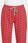 Rosaline Rural Charm Knit Cotton Pyjama - Flame Scarlet — thumbnail 5